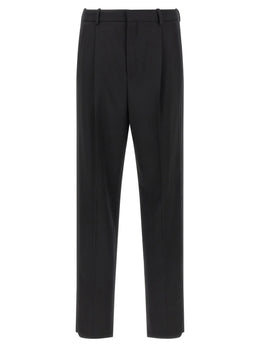 Saint Laurent Schwarze Wollhose