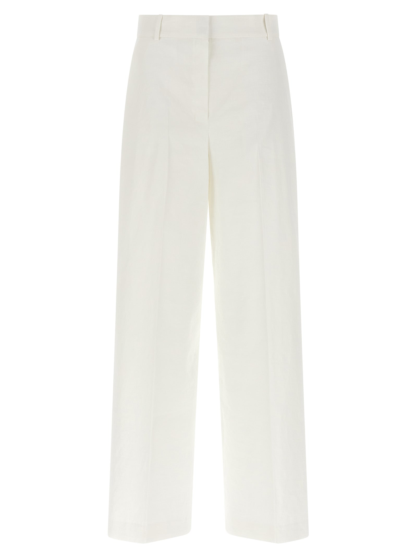 Theory Weiße Leinen-Freizeithose