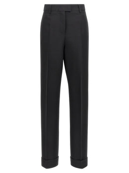 Ferragamo Schwarze Viskose-Anzughose