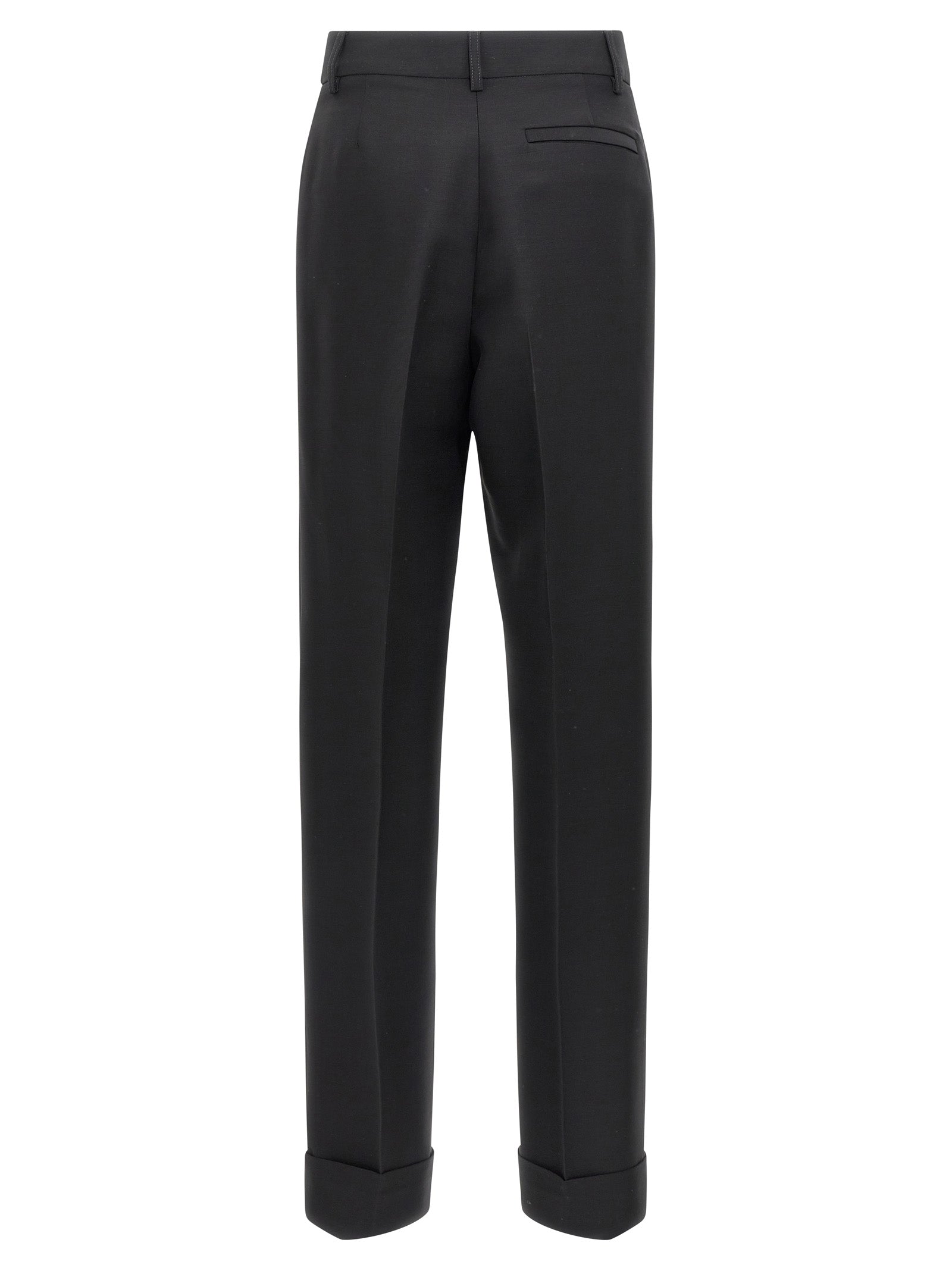 Ferragamo Schwarze Viskose-Anzughose