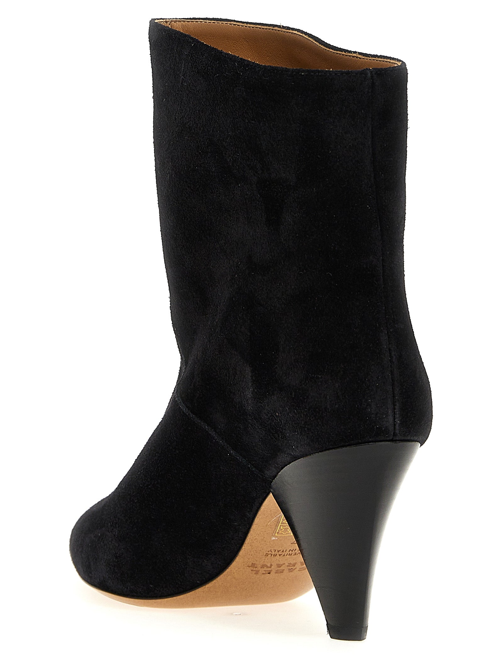 Isabel Marant Schwarze Stiefeletten aus Kalbsleder