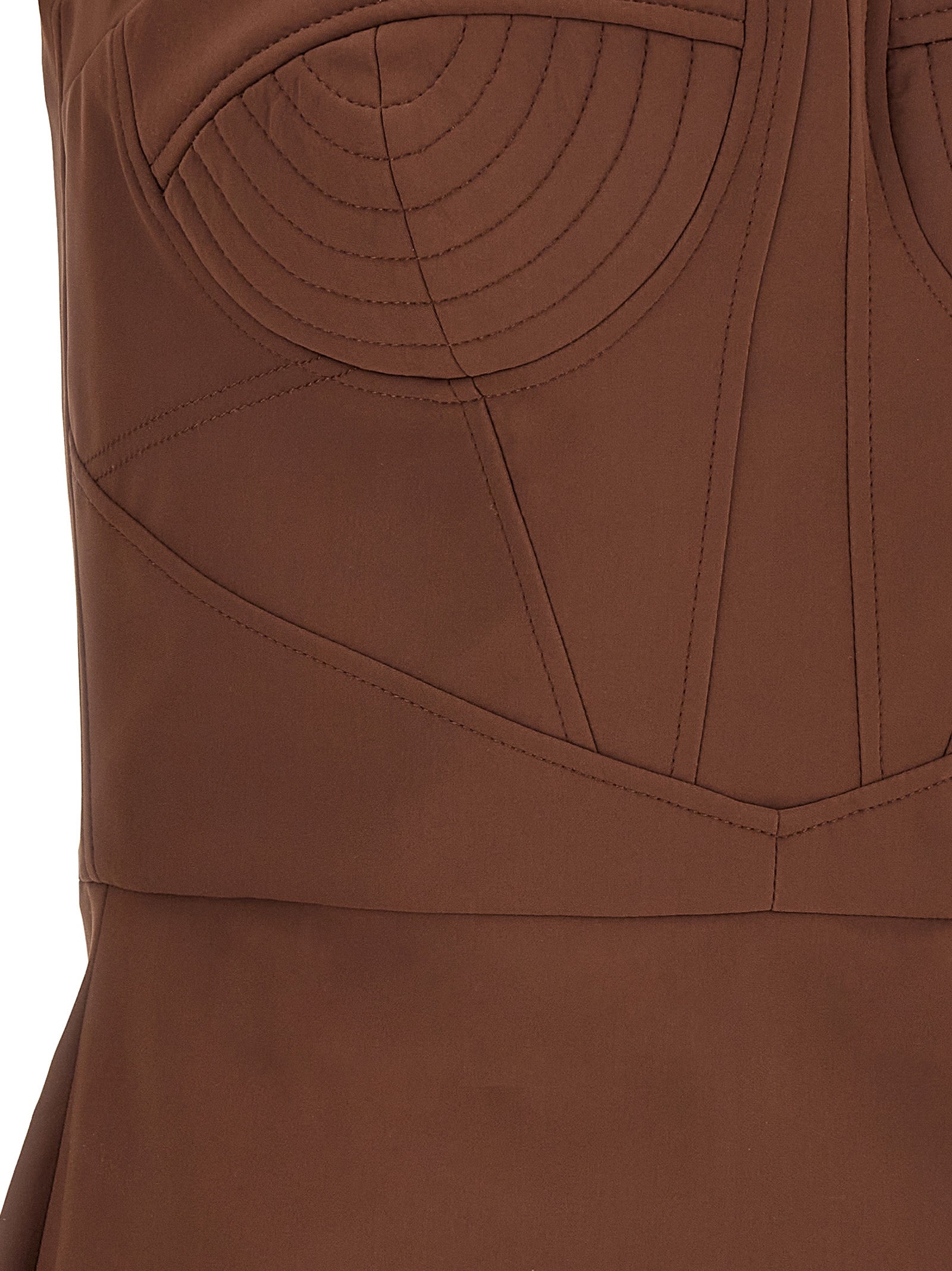 Nensi Dojaka Kurzes Kleid aus braunem Polyamid