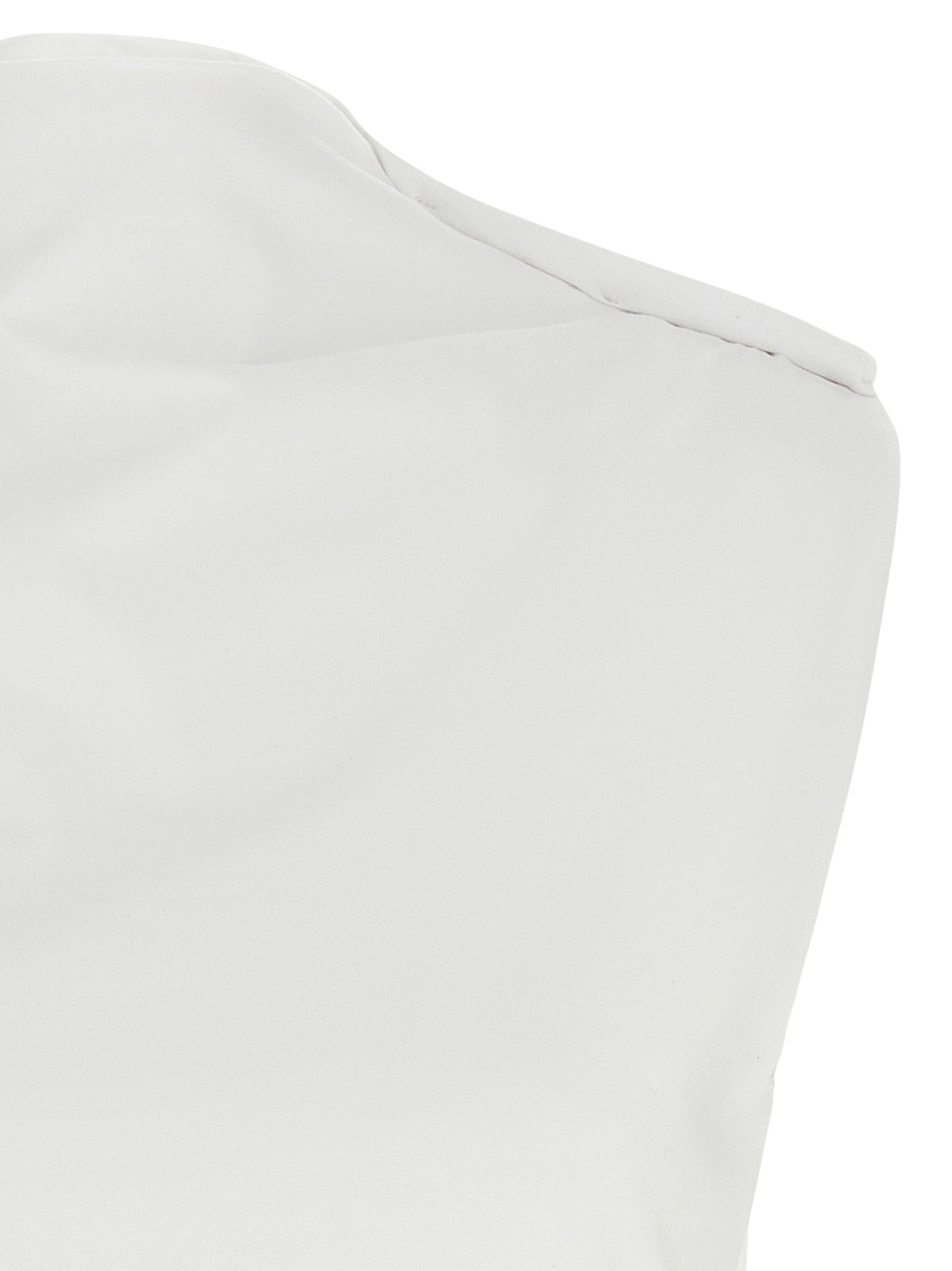 Armarium Weißes ärmelloses Baumwoll-T-Shirt
