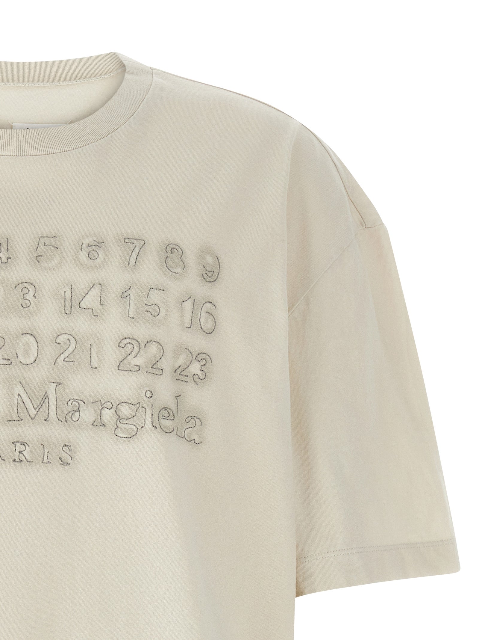 Maison Margiela Beiges Baumwoll-T-Shirt