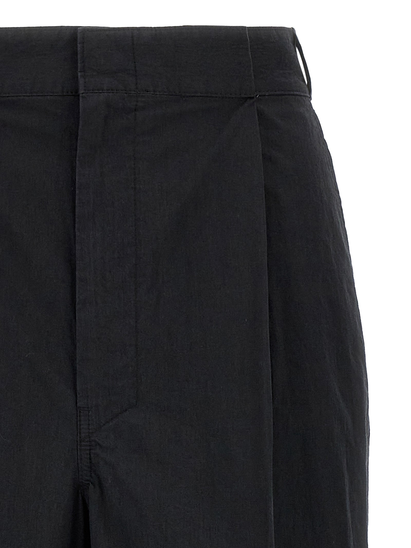 Maison Margiela Schwarze Baumwoll-Freizeithose