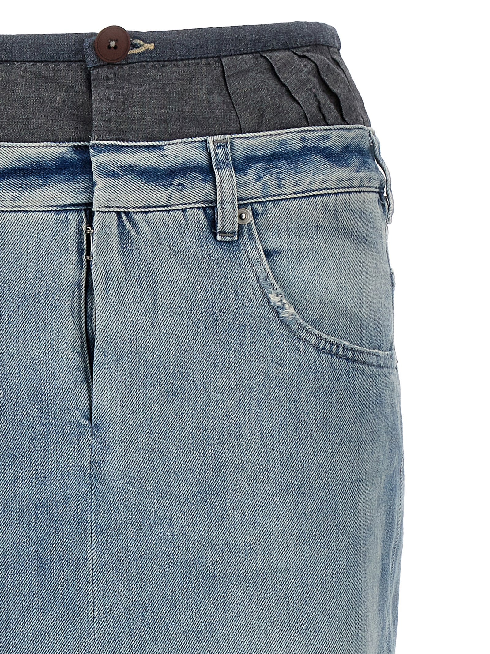 Maison Margiela Mehrfarbiger Minirock aus Baumwolle