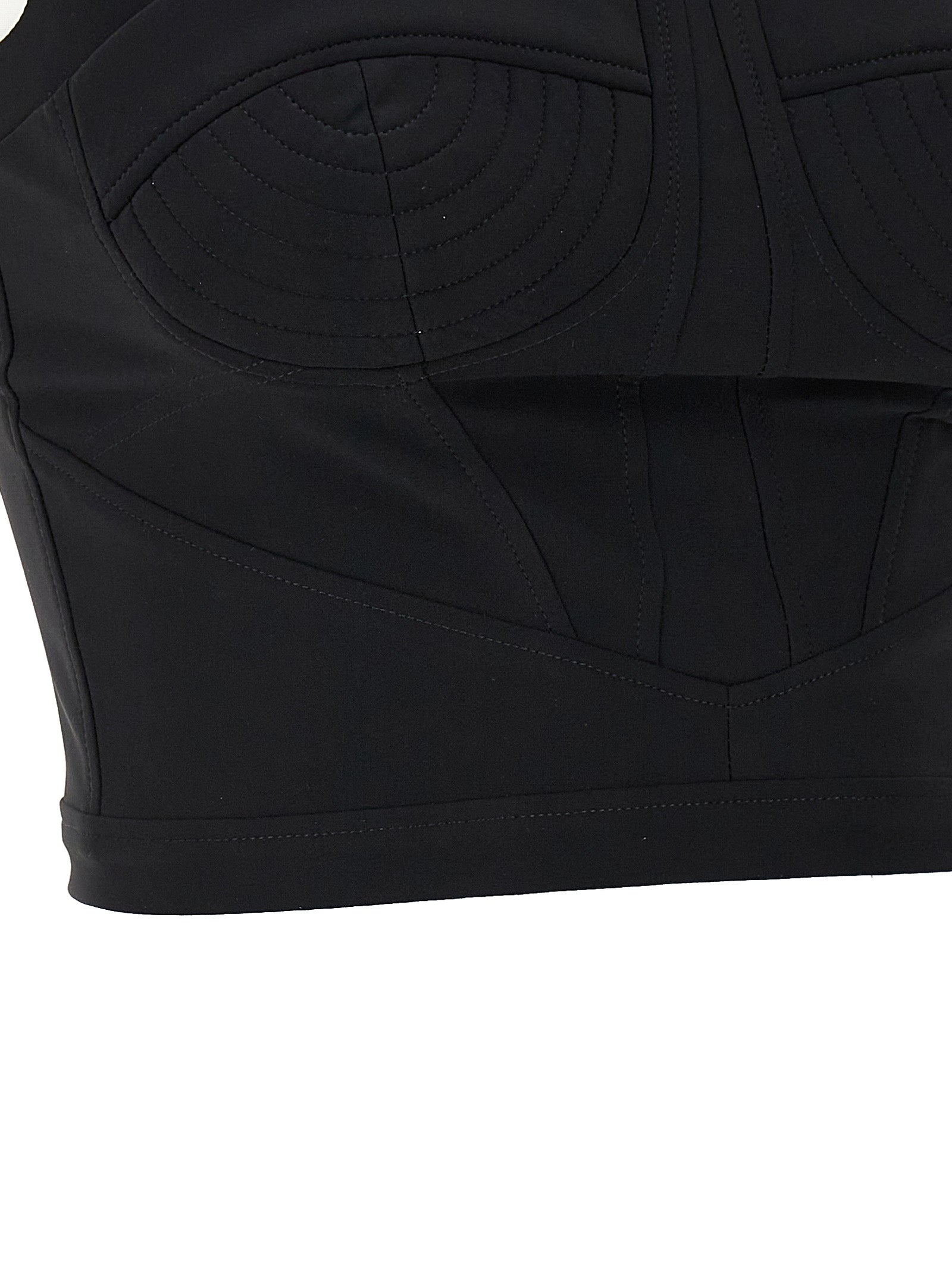 Nensi Dojaka Schwarze Polyamid-Tanktops