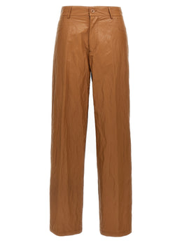 NUDE Braune Viskose-Freizeithose