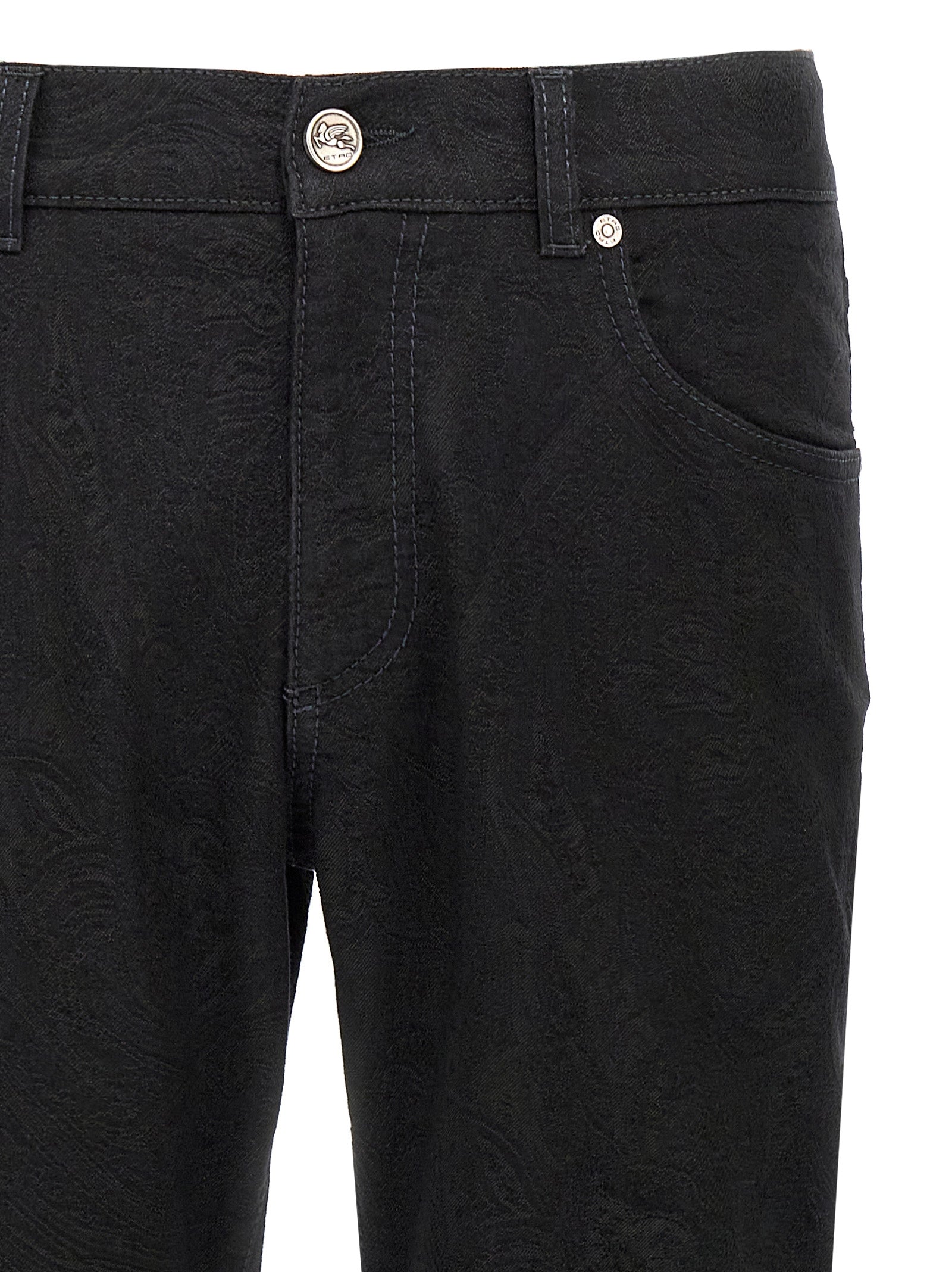 Etro Schwarze Baumwolljeans Denim