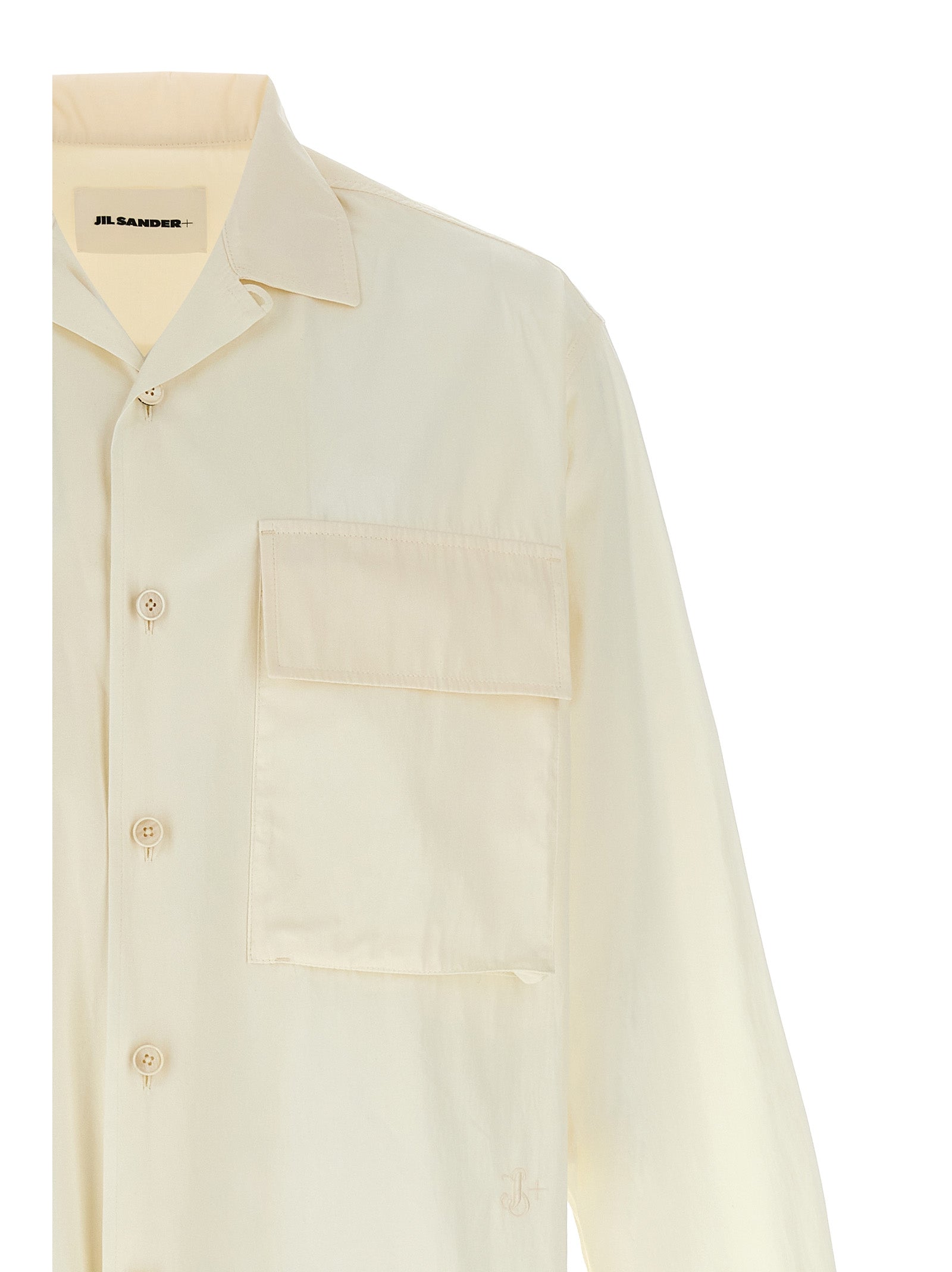 Jil Sander Weiße Baumwollbluse