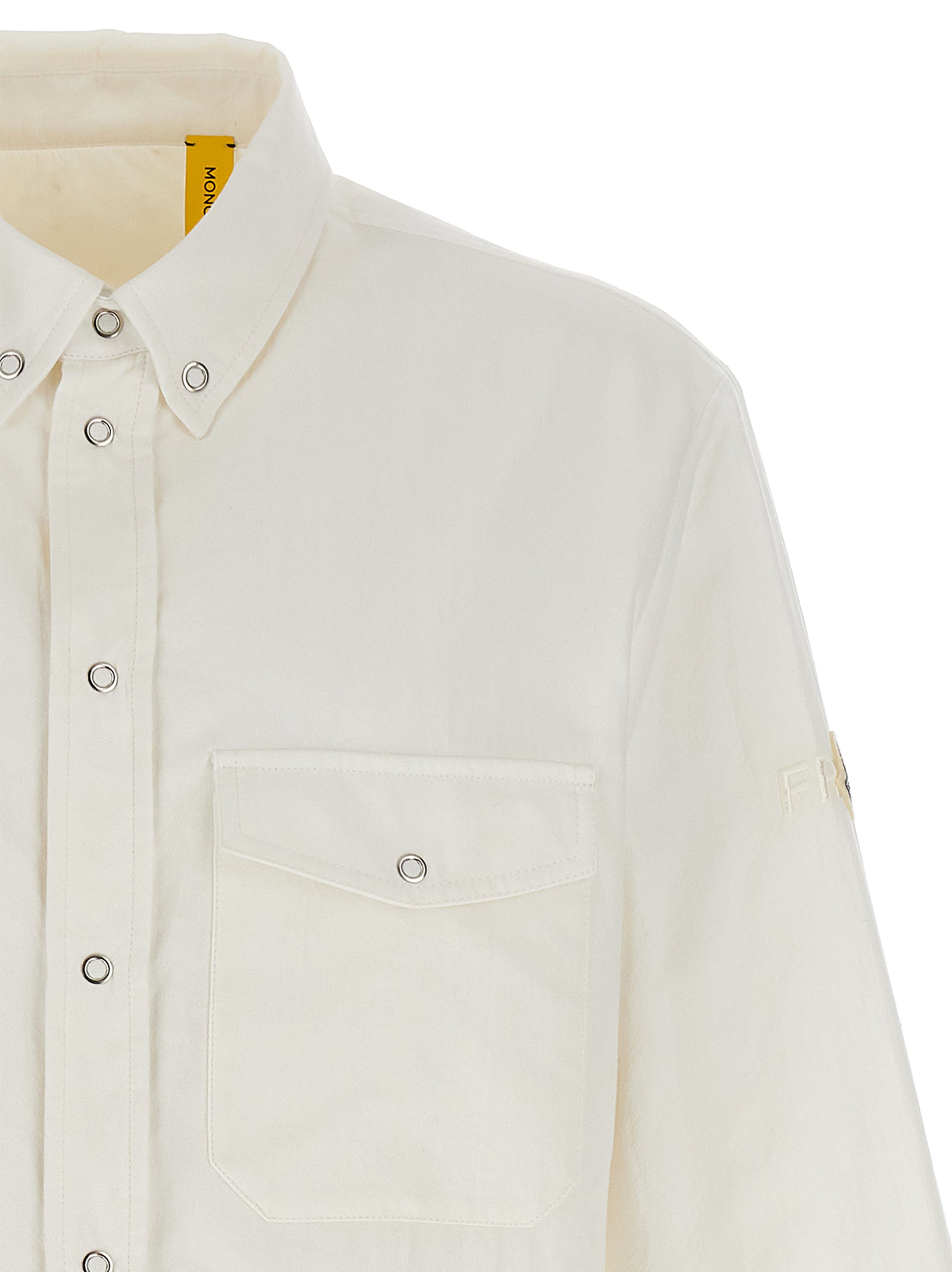 MONCLER GENIUS Weiße Polyamid-Bluse