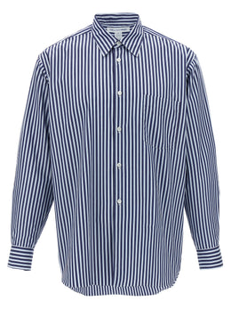 Comme Des Garçons Blaue Baumwollbluse