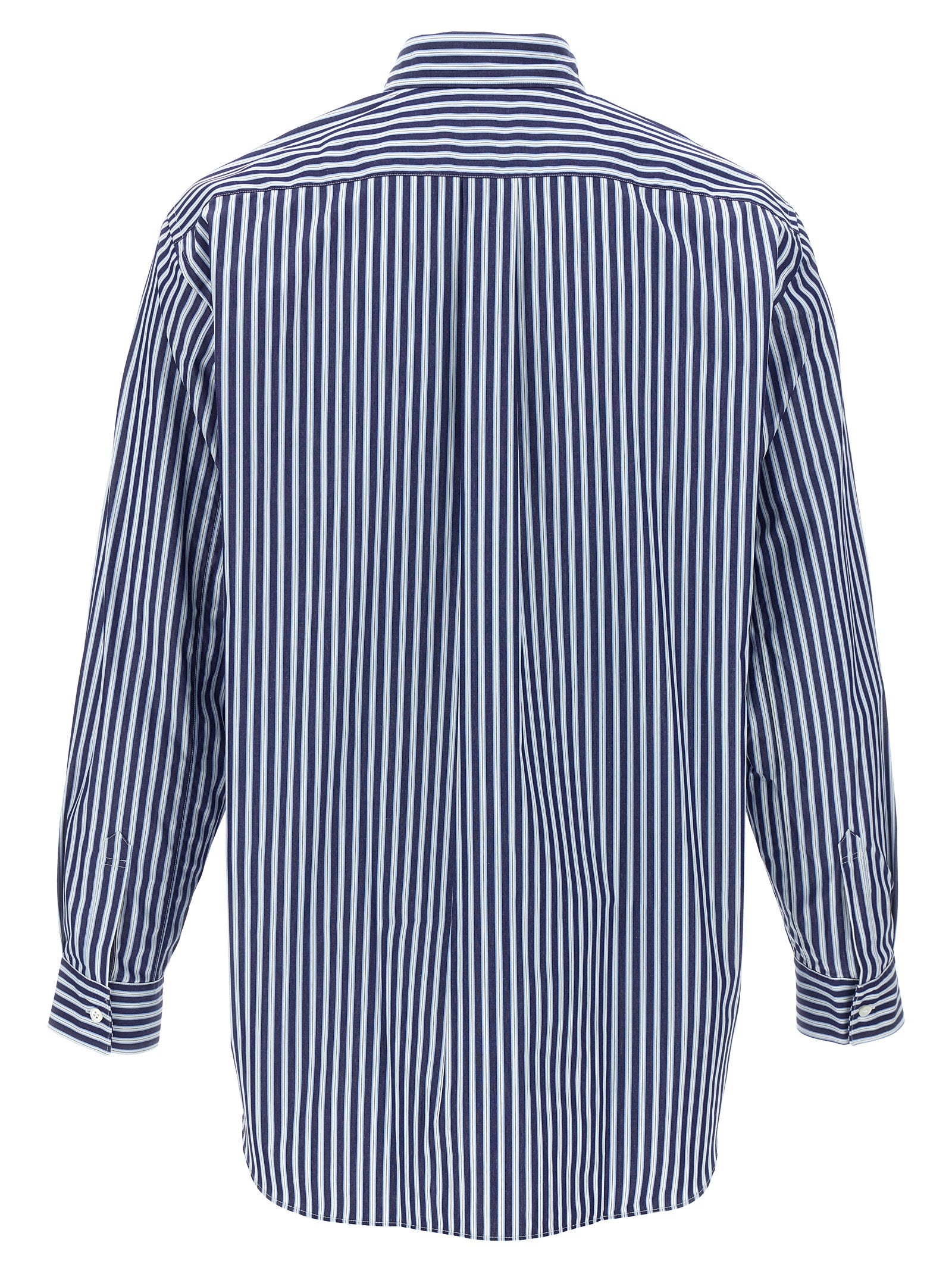 Comme Des Garçons Blaue Baumwollbluse
