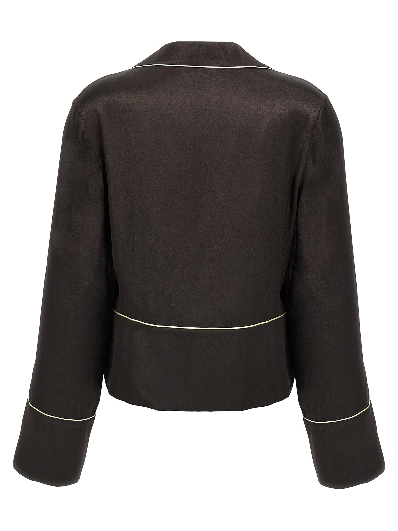 Off-White Schwarze Bluse aus Acetat