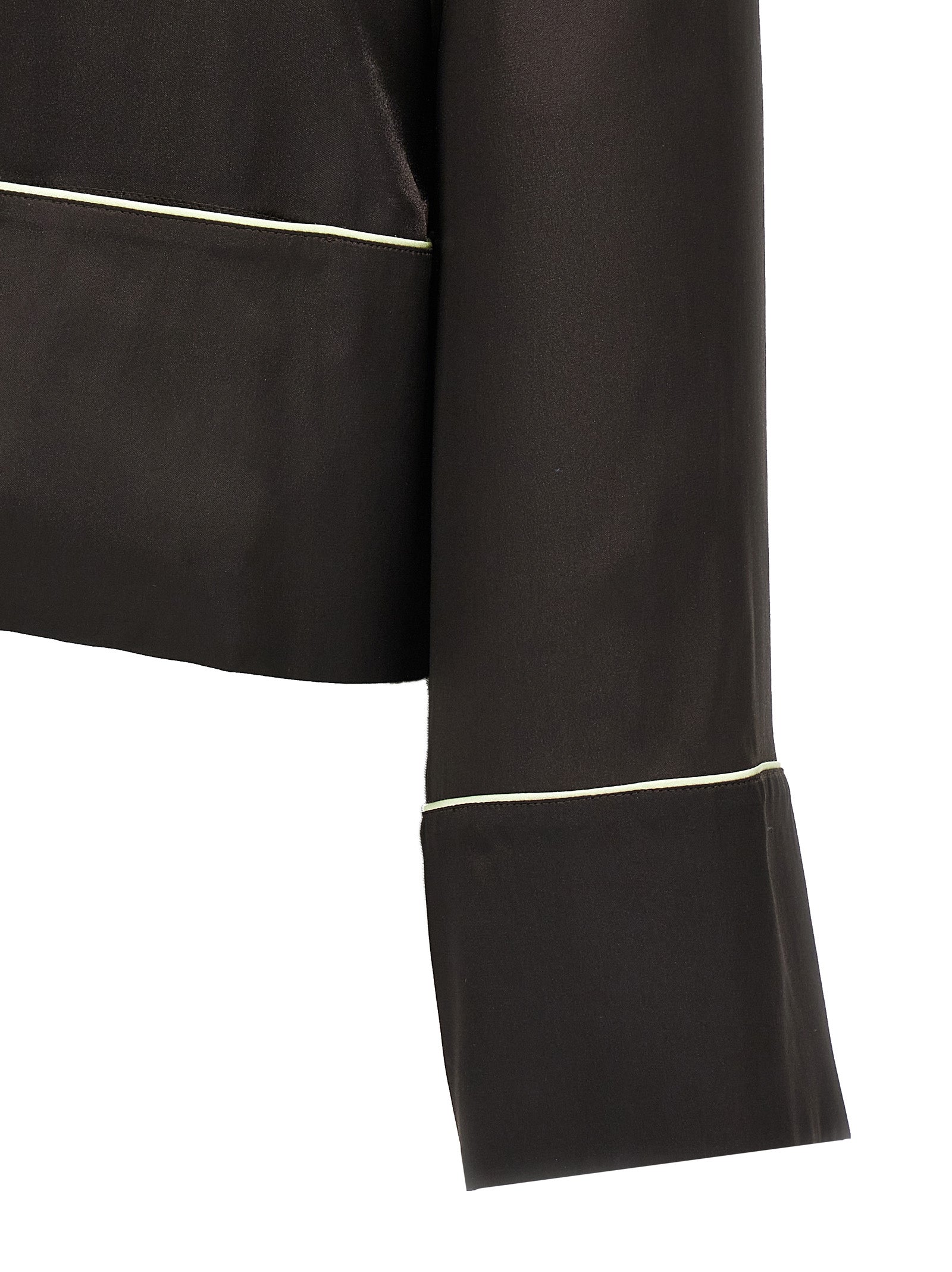 Off-White Schwarze Bluse aus Acetat