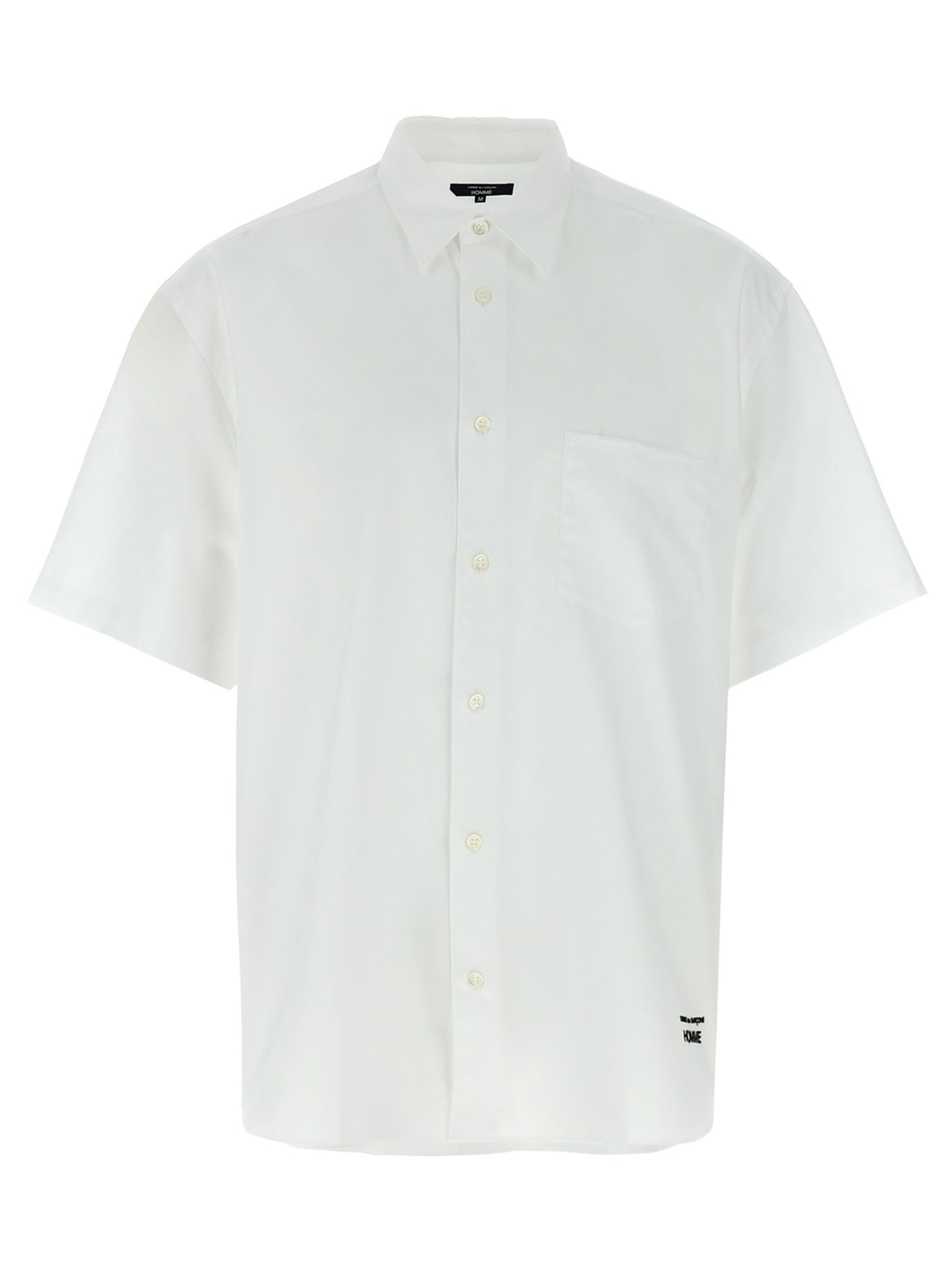 Comme Des Garçons Weiße Baumwollbluse