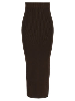 Max Mara Brauner Minirock aus Viskose