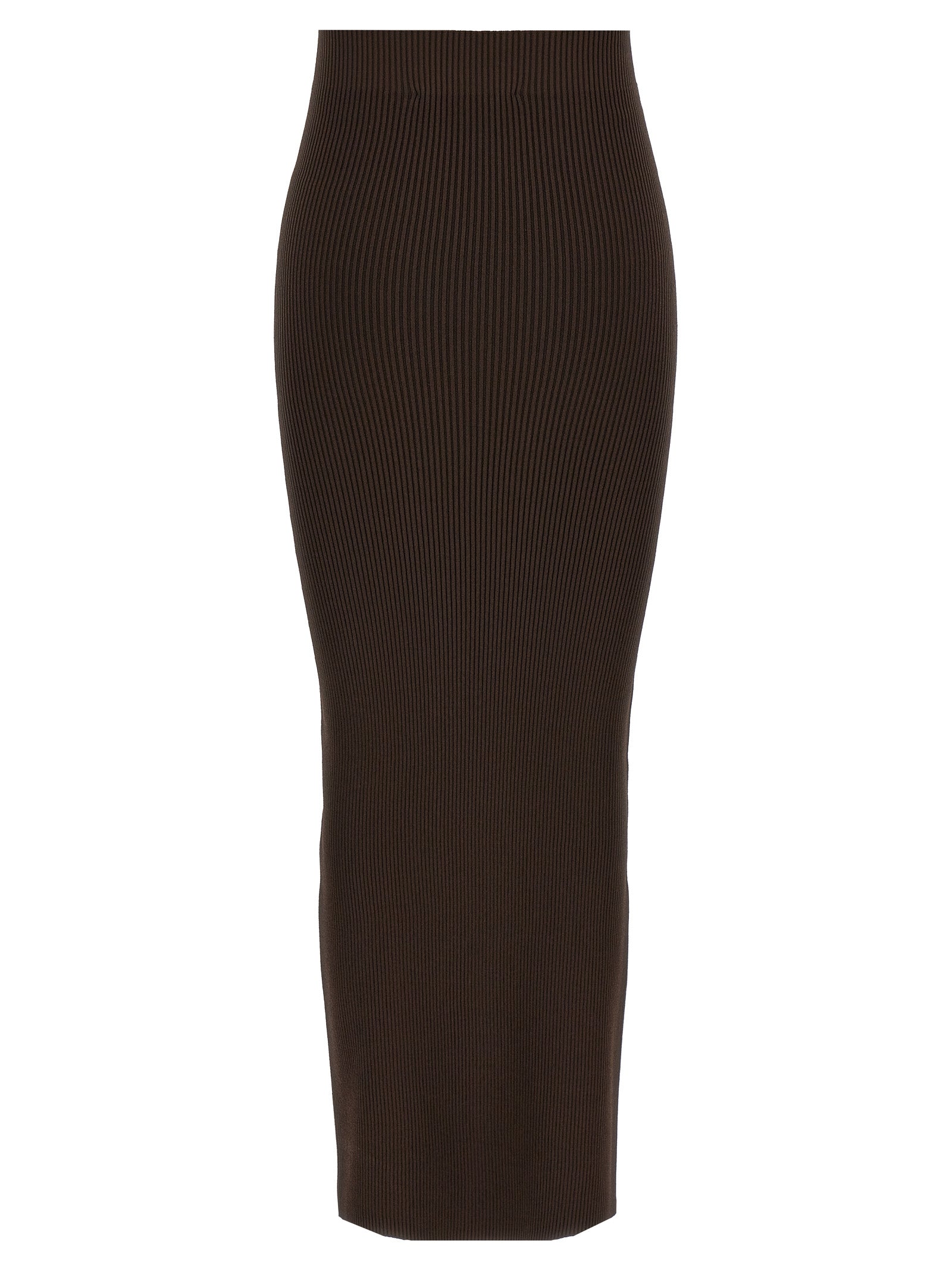 Max Mara Brauner Minirock aus Viskose