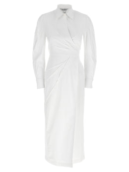 Max Mara Weißes Baumwoll-Maxikleid
