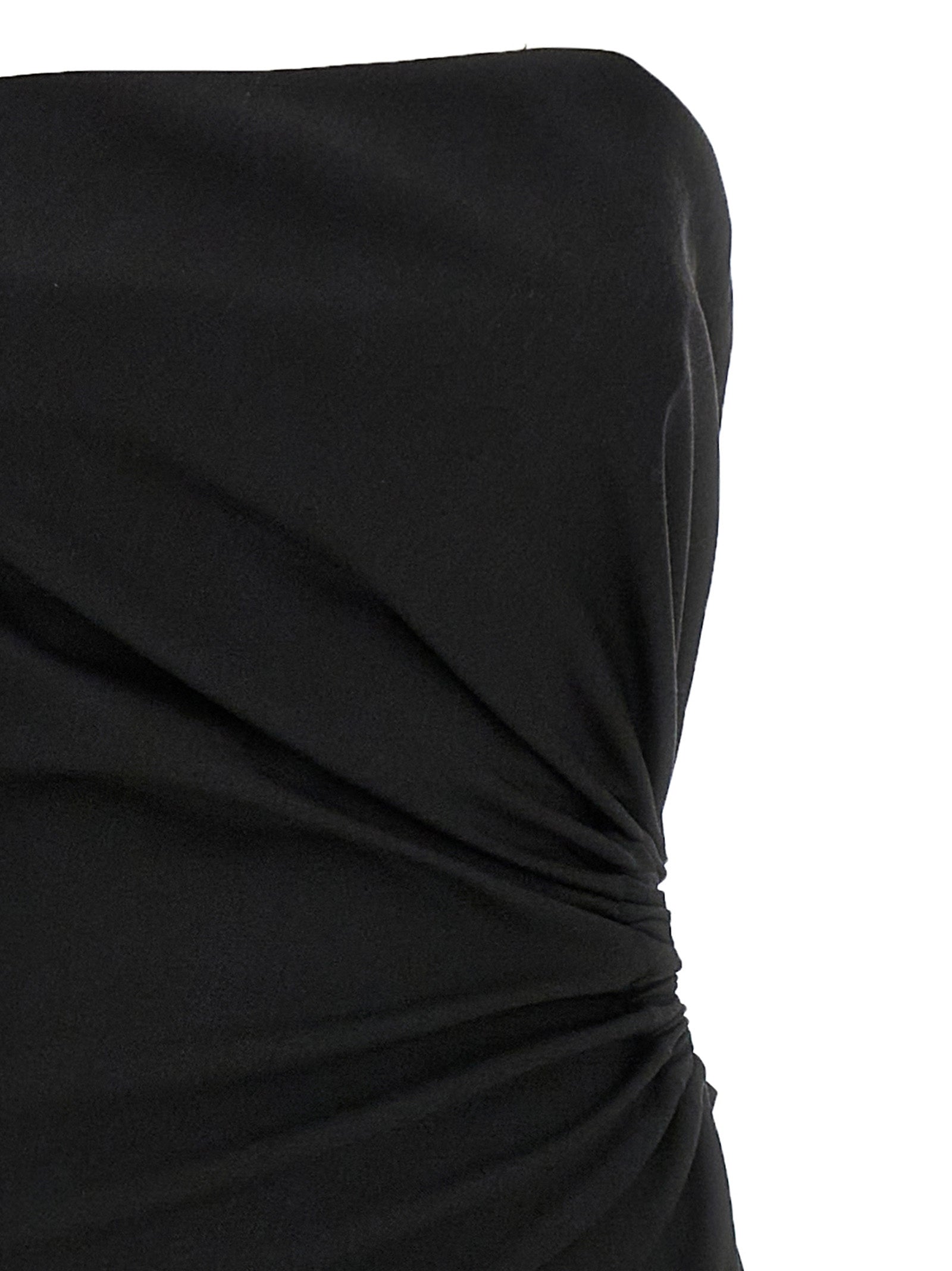 Max Mara Langes Kleid aus schwarzer Schurwolle