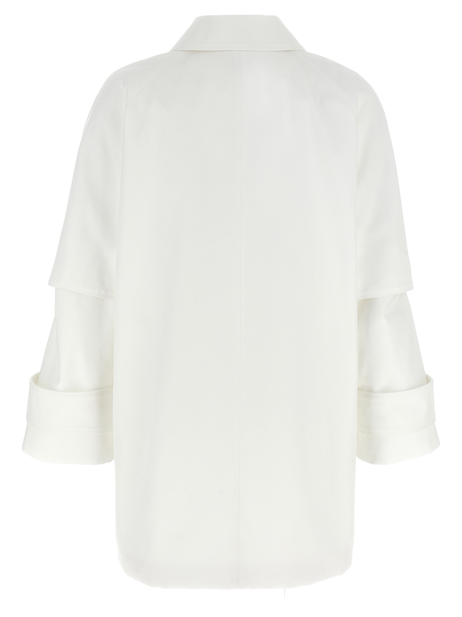 Max Mara Weißer Baumwollmantel