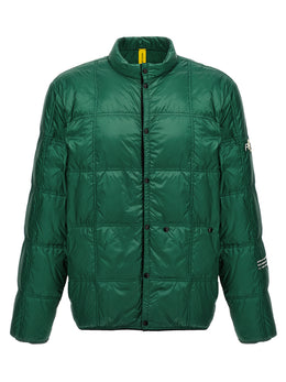 MONCLER GENIUS Zweifarbige Polyamid-Steppjacke in voller Länge