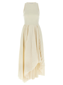 Alexander McQueen Weißes Baumwoll-Maxikleid