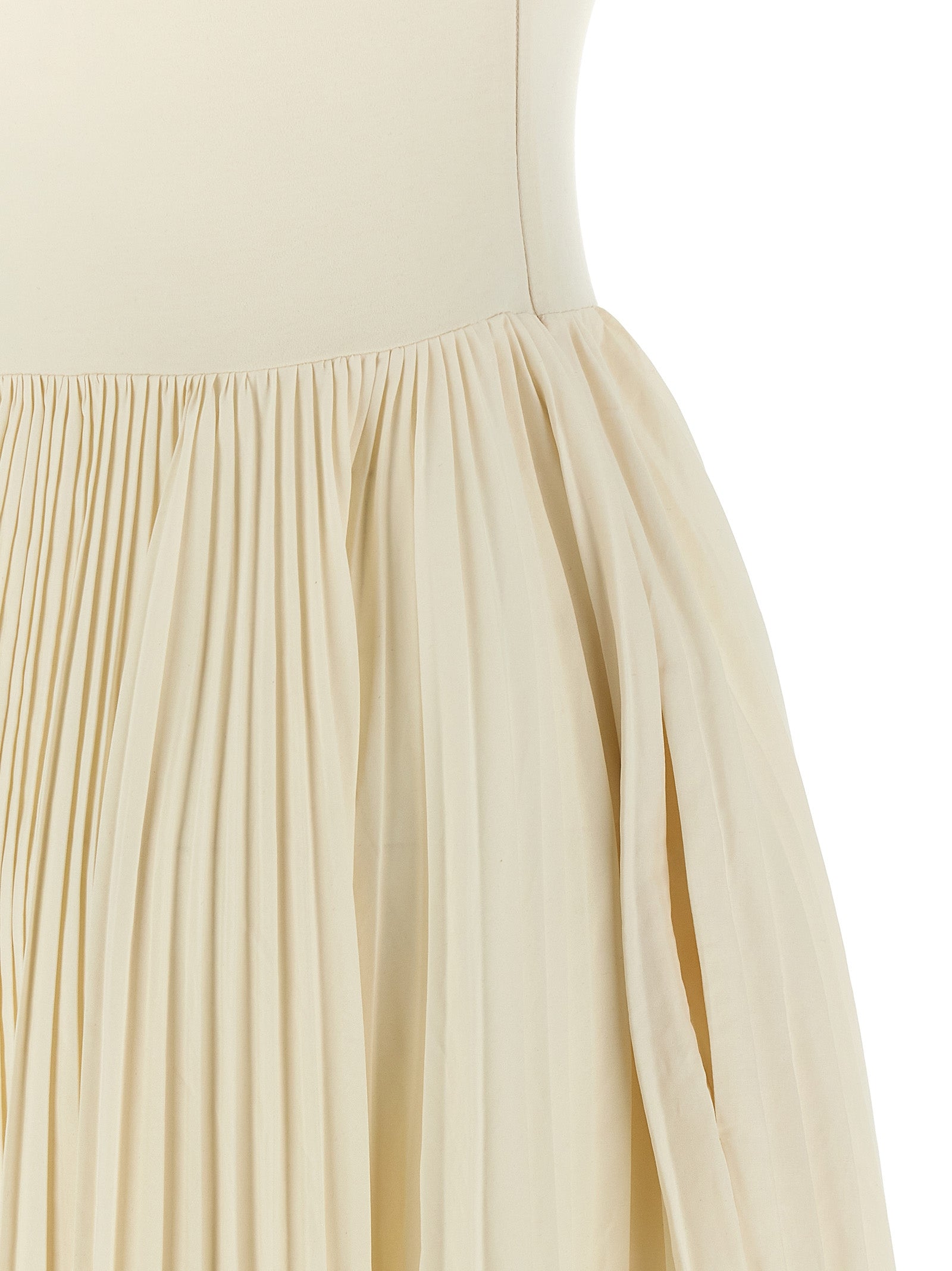 Alexander McQueen Weißes Baumwoll-Maxikleid