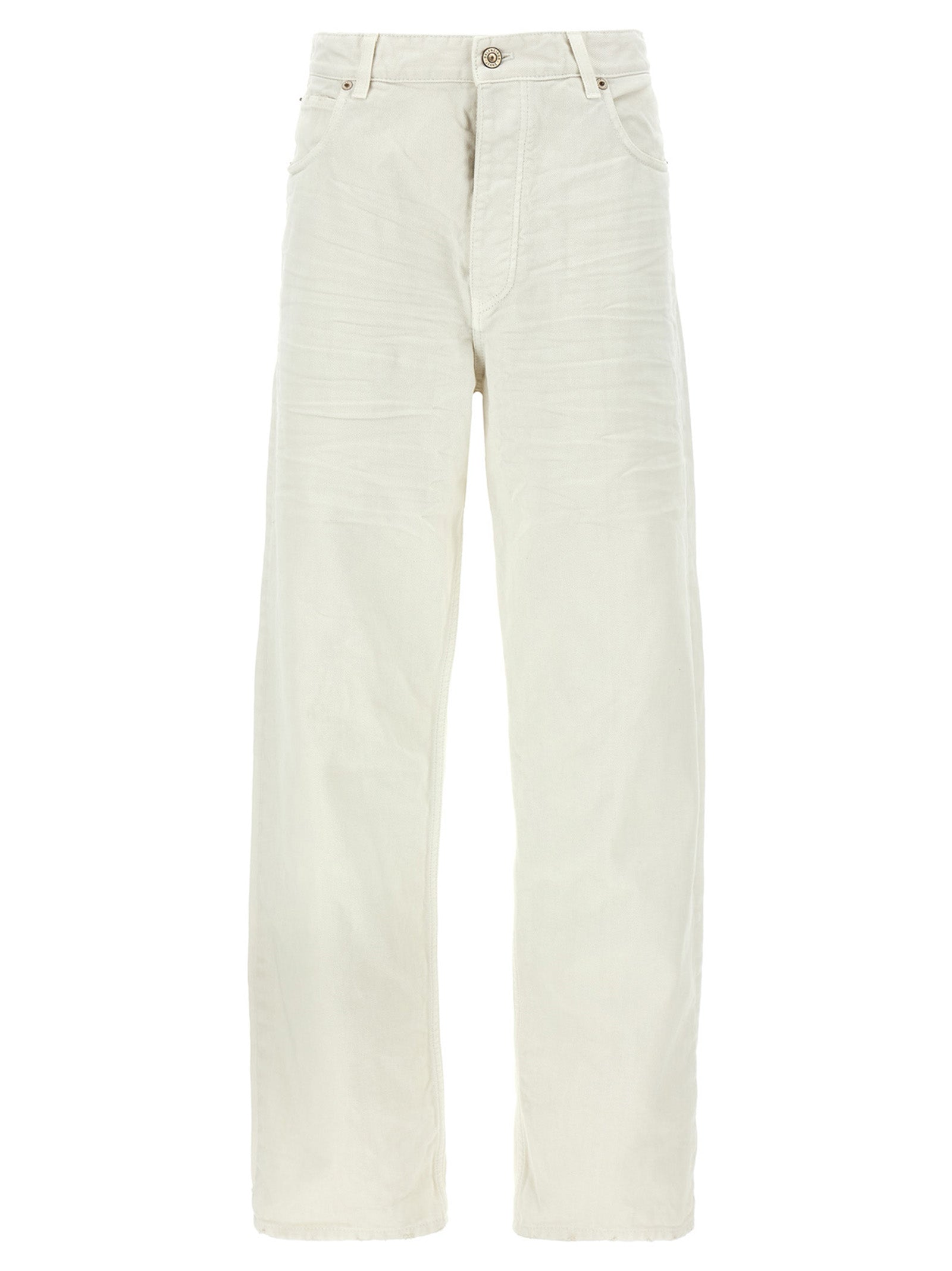 Balenciaga Weiße Baumwoll-Jeans Denim