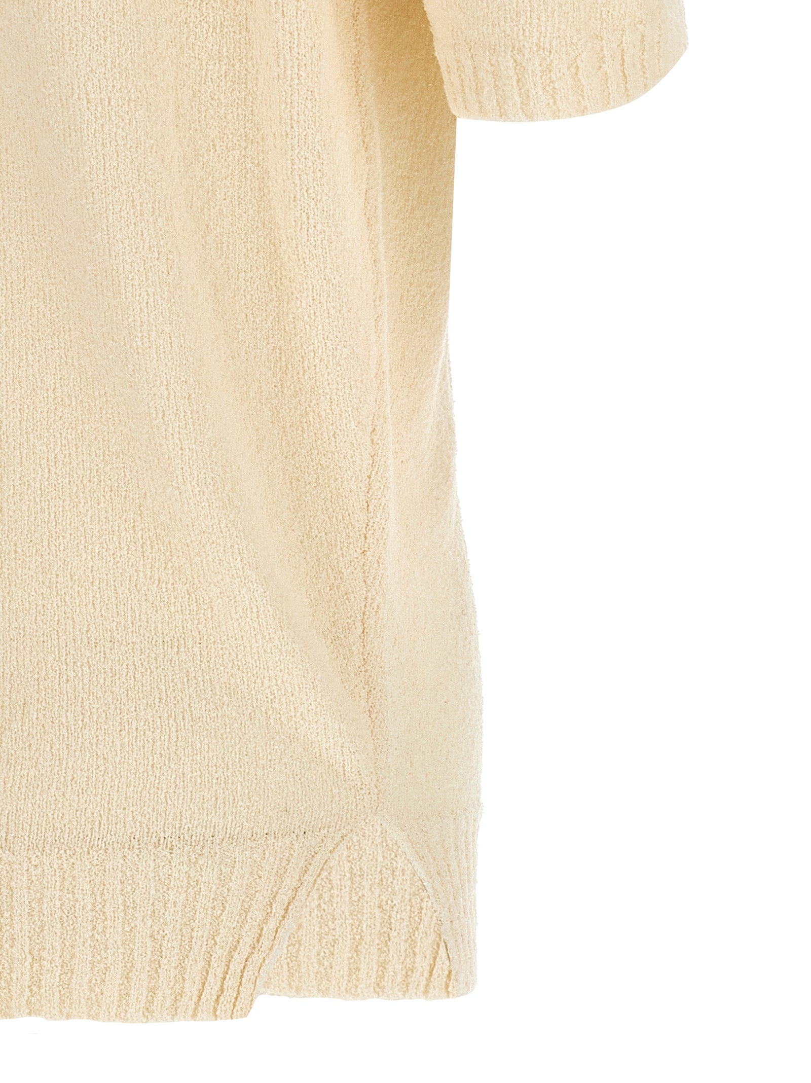 MA'RY'YA Weißes Poloshirt aus Baumwolle
