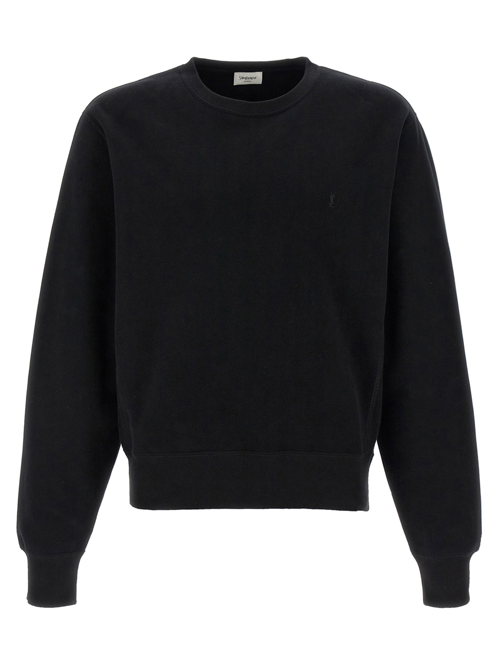 Saint Laurent Schwarzer Baumwoll-Sweatshirt