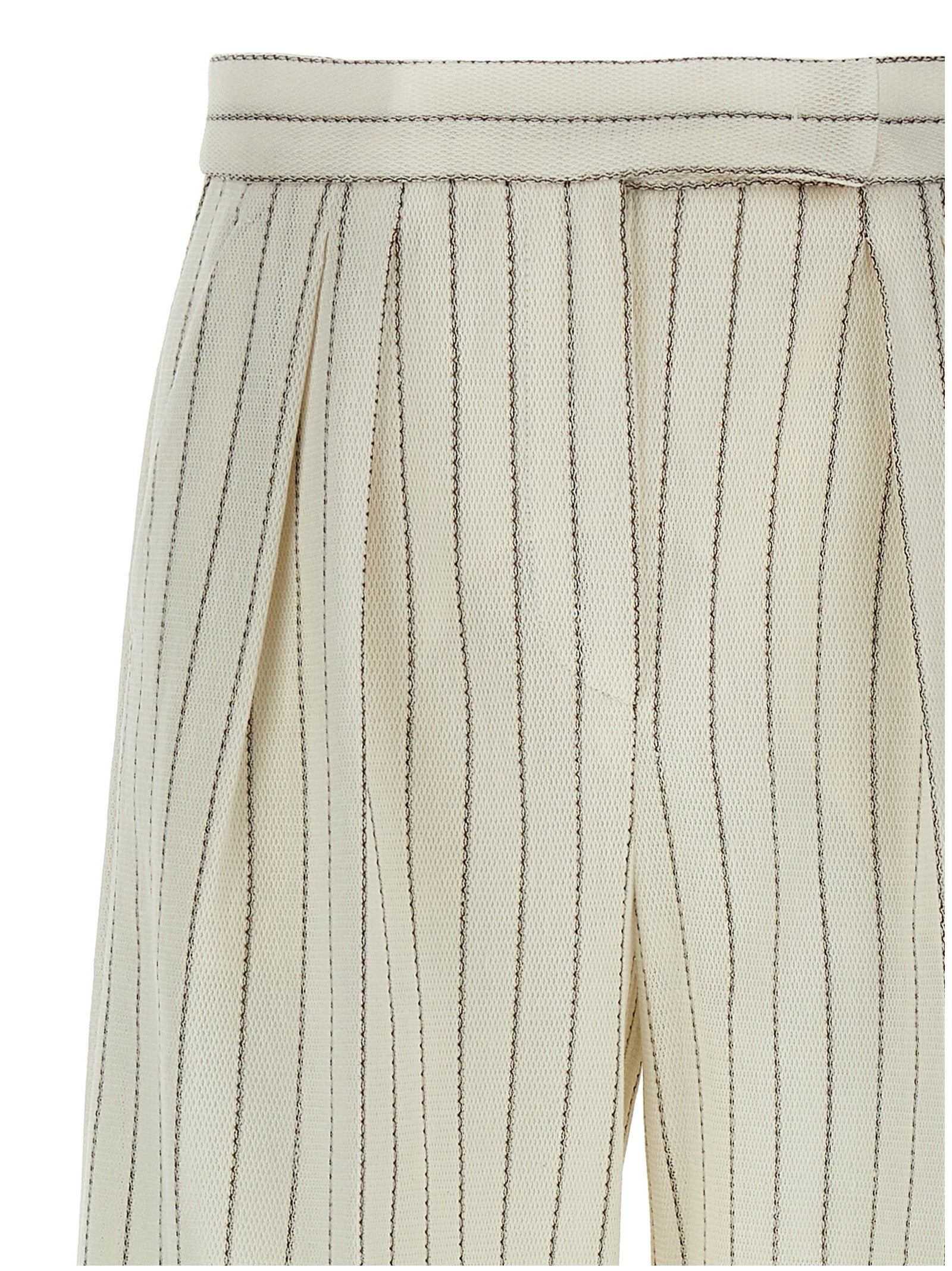Max Mara Weiße Baumwollhose im Casual-Look