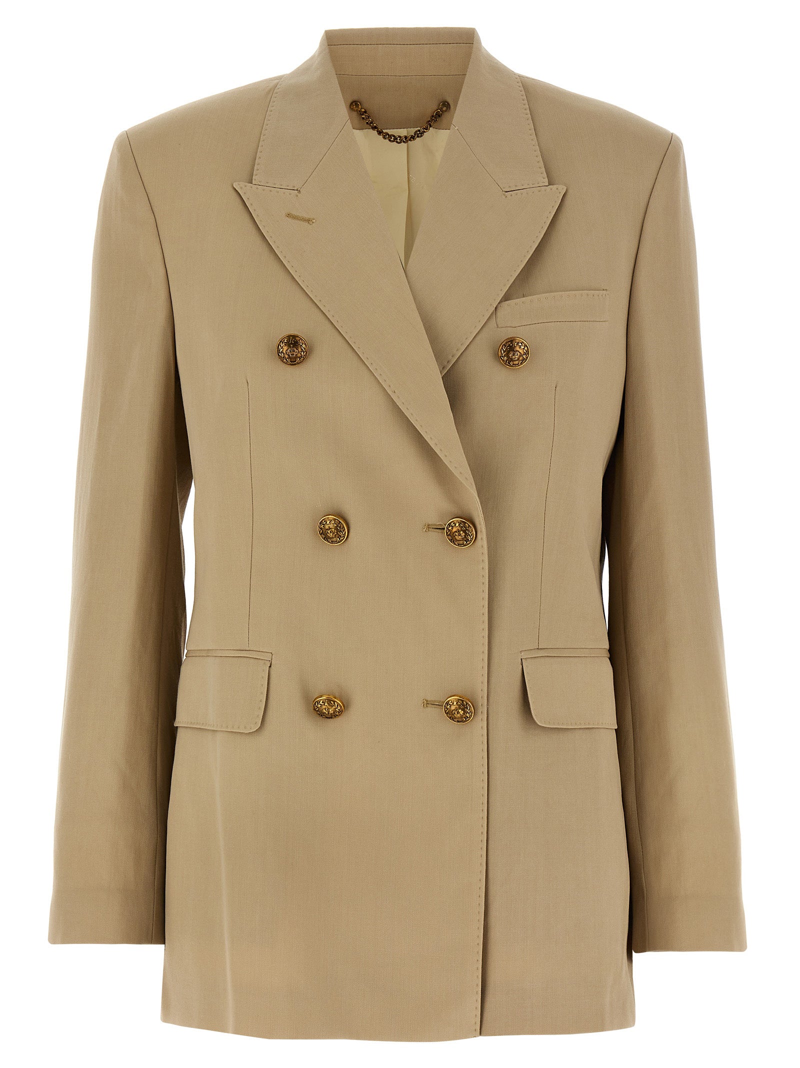 Golden Goose Mantel aus reiner Schurwolle in Beige