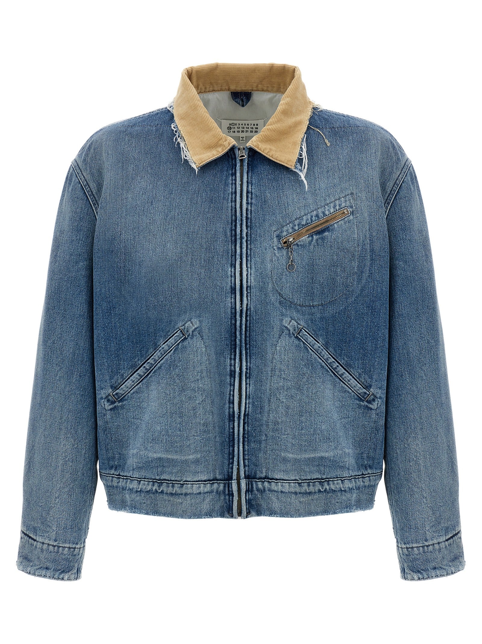 Maison Margiela Blaue Jeansjacke aus Baumwolle