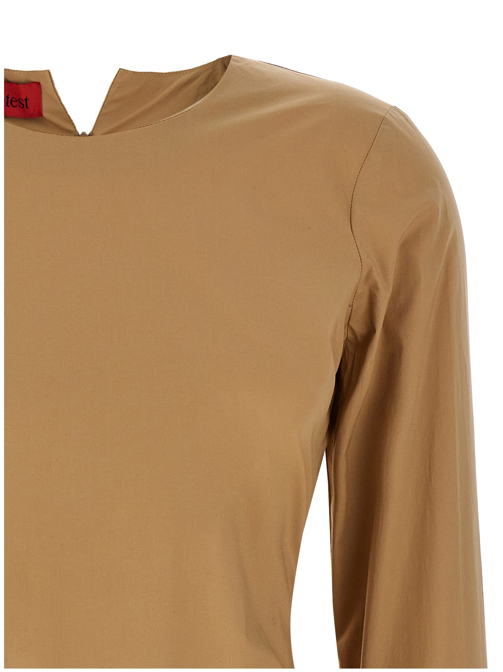 THELATEST Beiges Baumwoll-T-Shirt