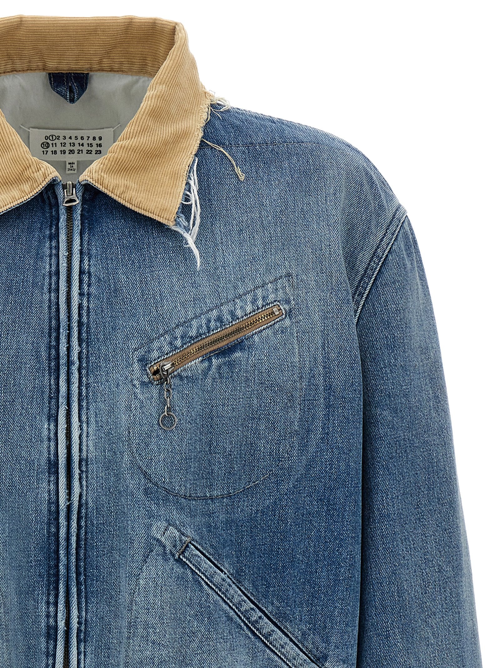 Maison Margiela Blaue Jeansjacke aus Baumwolle