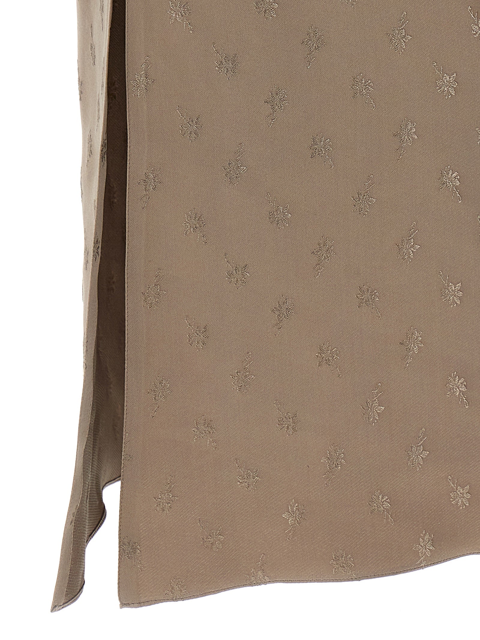 Fendi Graues Seiden-Midikleid