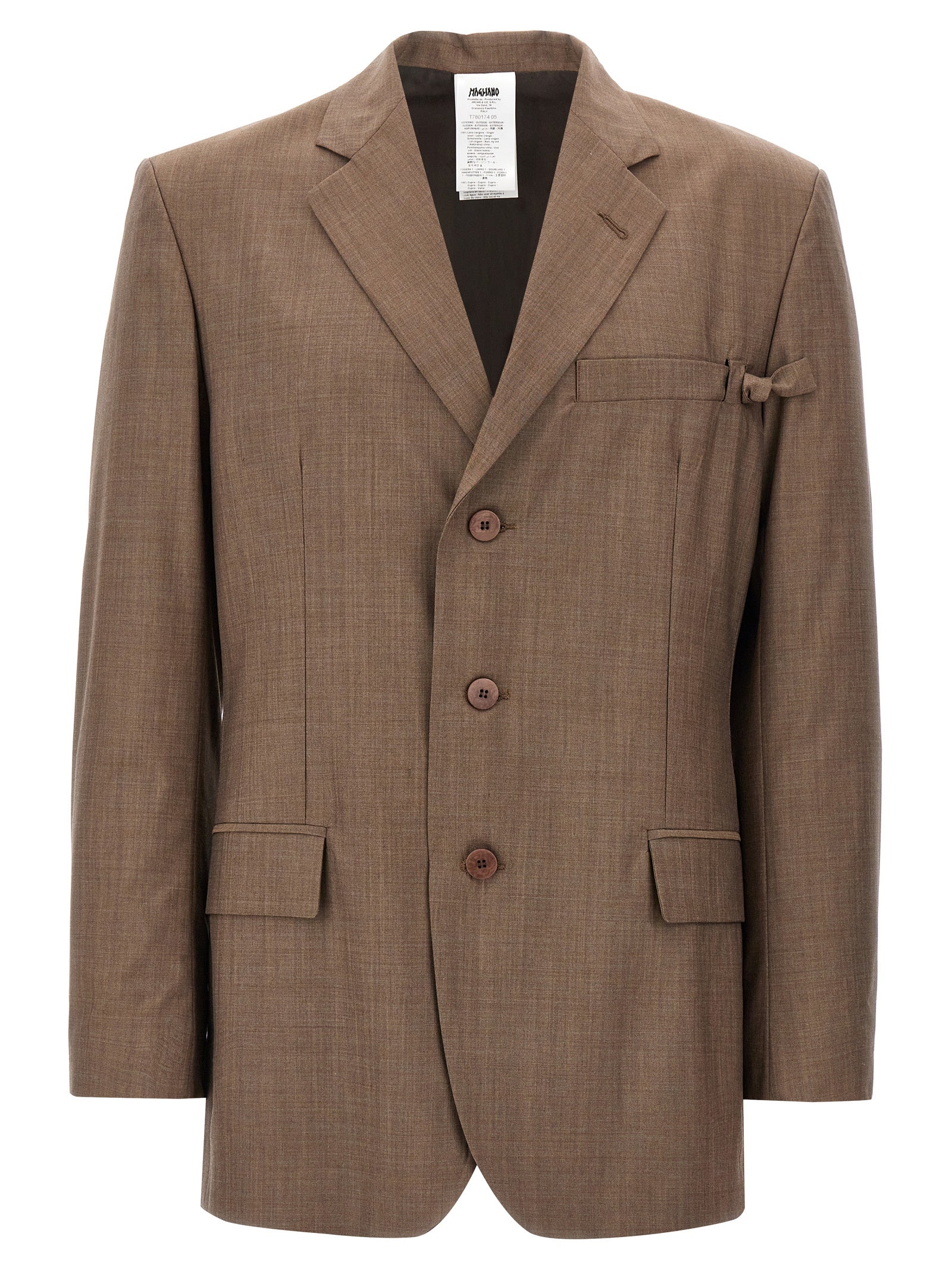 Magliano Brauner Blazer aus reiner Schurwolle