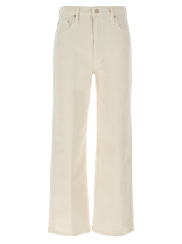 Mother Denim Weiße High-Waist-Jeans aus Baumwolle