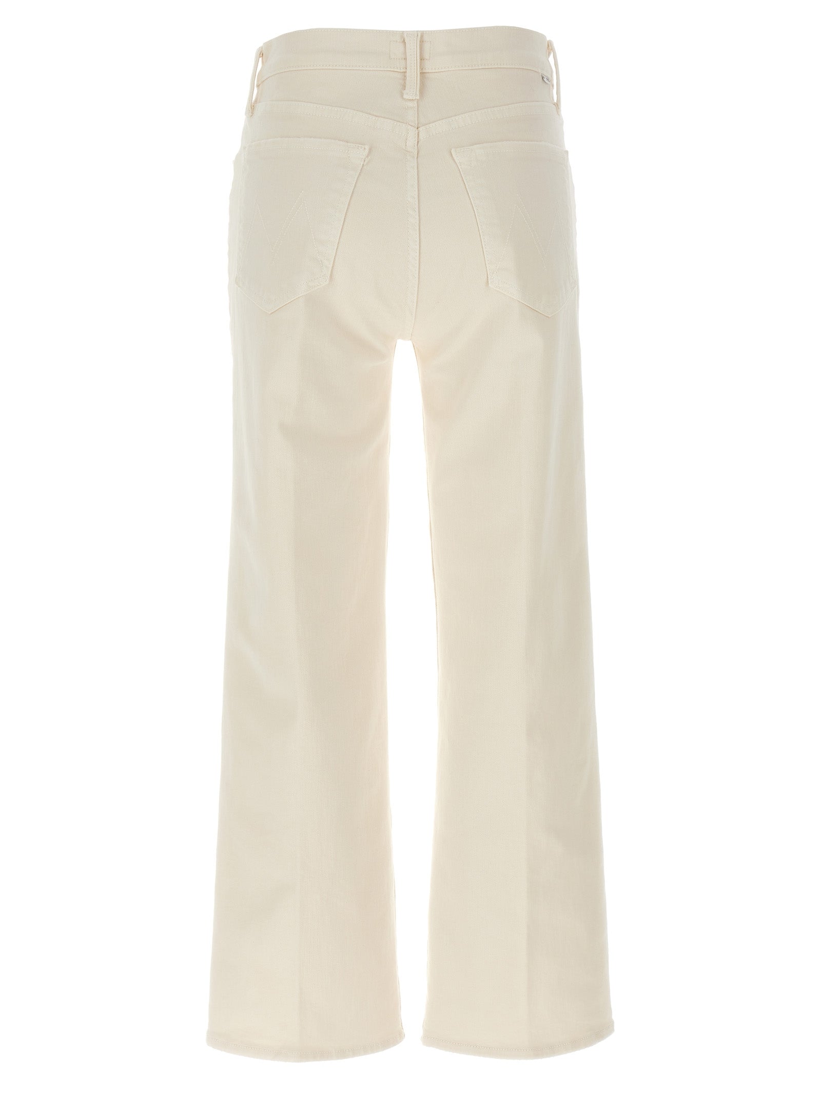Mother Denim Weiße High-Waist-Jeans aus Baumwolle