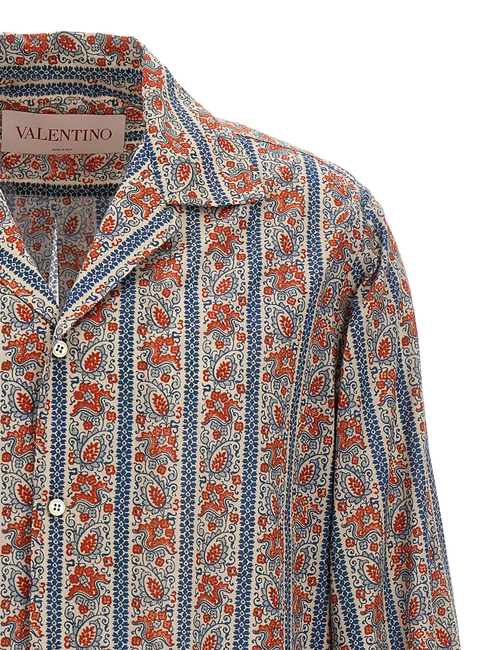 Valentino Garavani Mehrfarbige Baumwollbluse