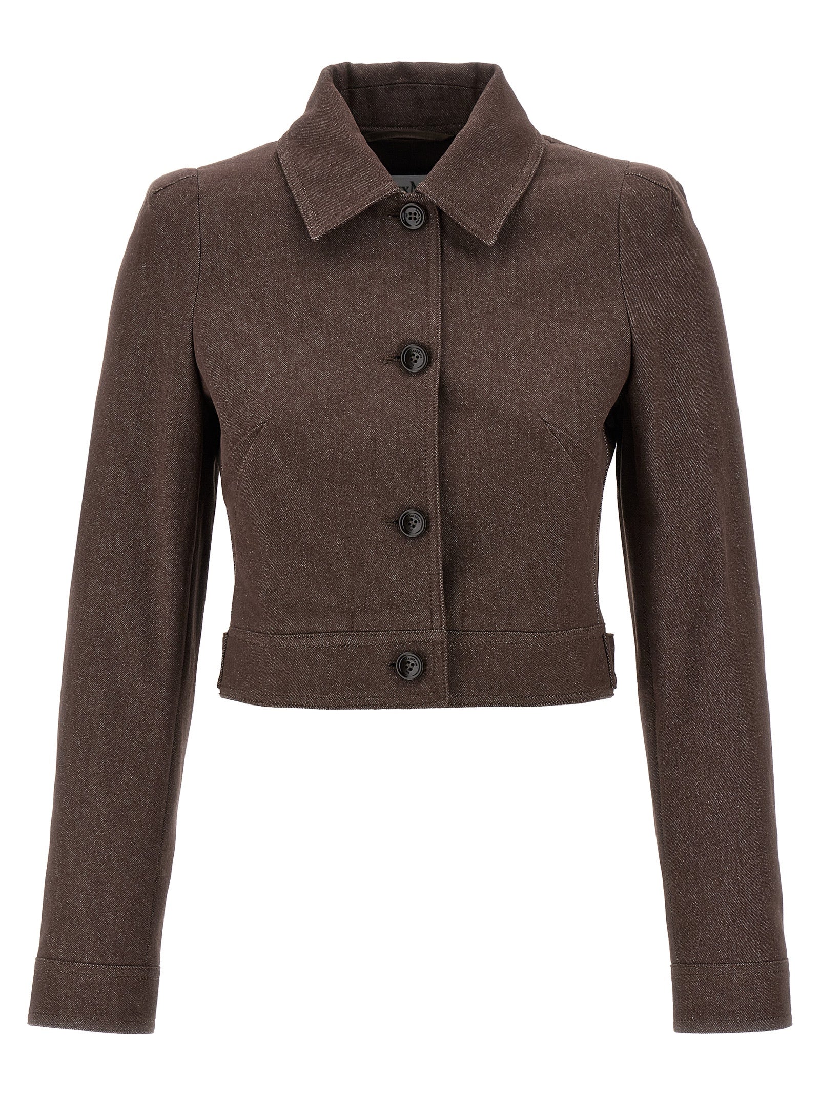 Max Mara Brauner Baumwollblazer