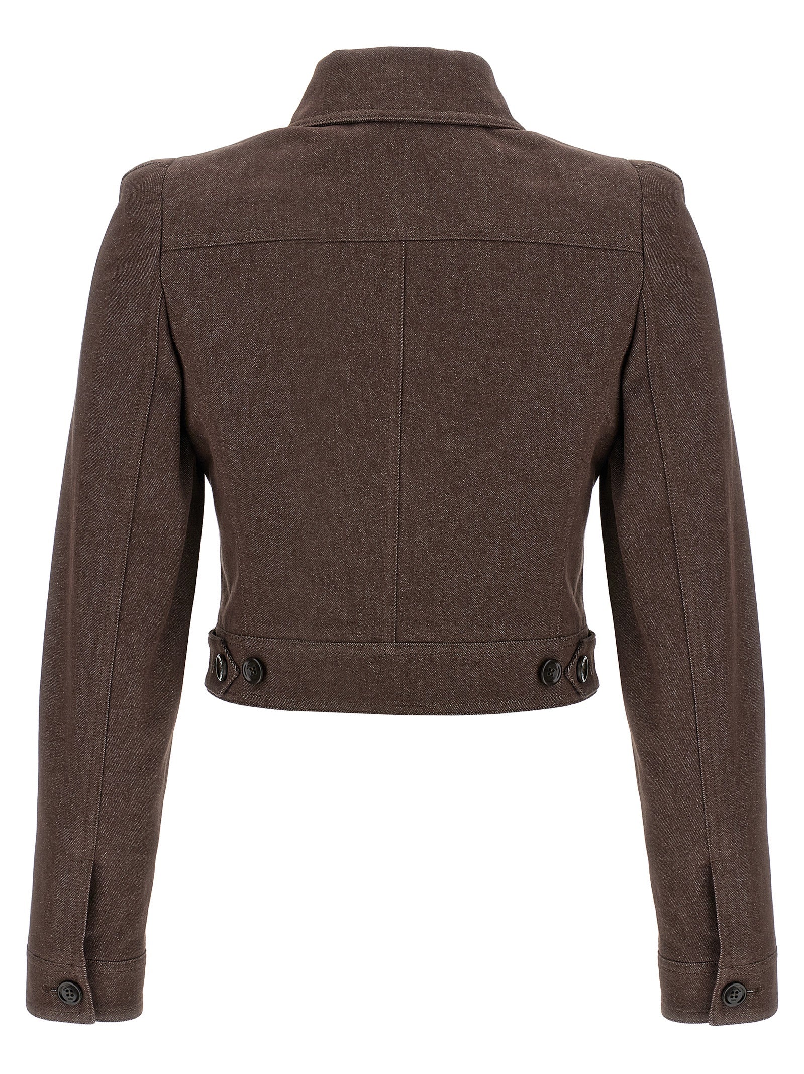 Max Mara Brauner Baumwollblazer