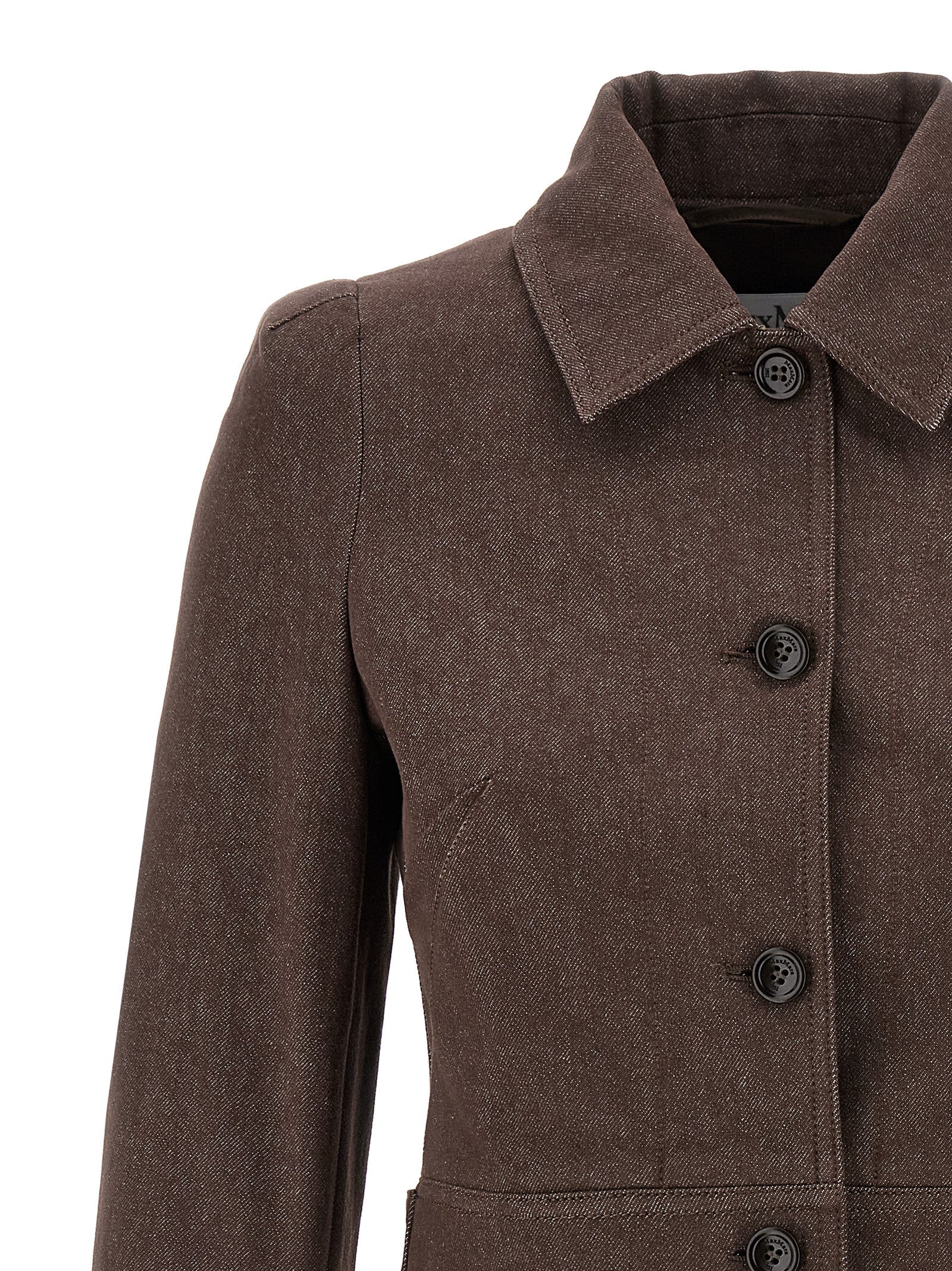 Max Mara Brauner Baumwollblazer