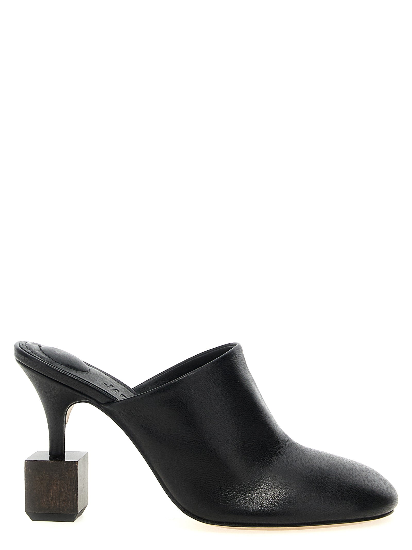 Jacquemus Schwarze Pumps aus Lammleder mit hohem Absatz
