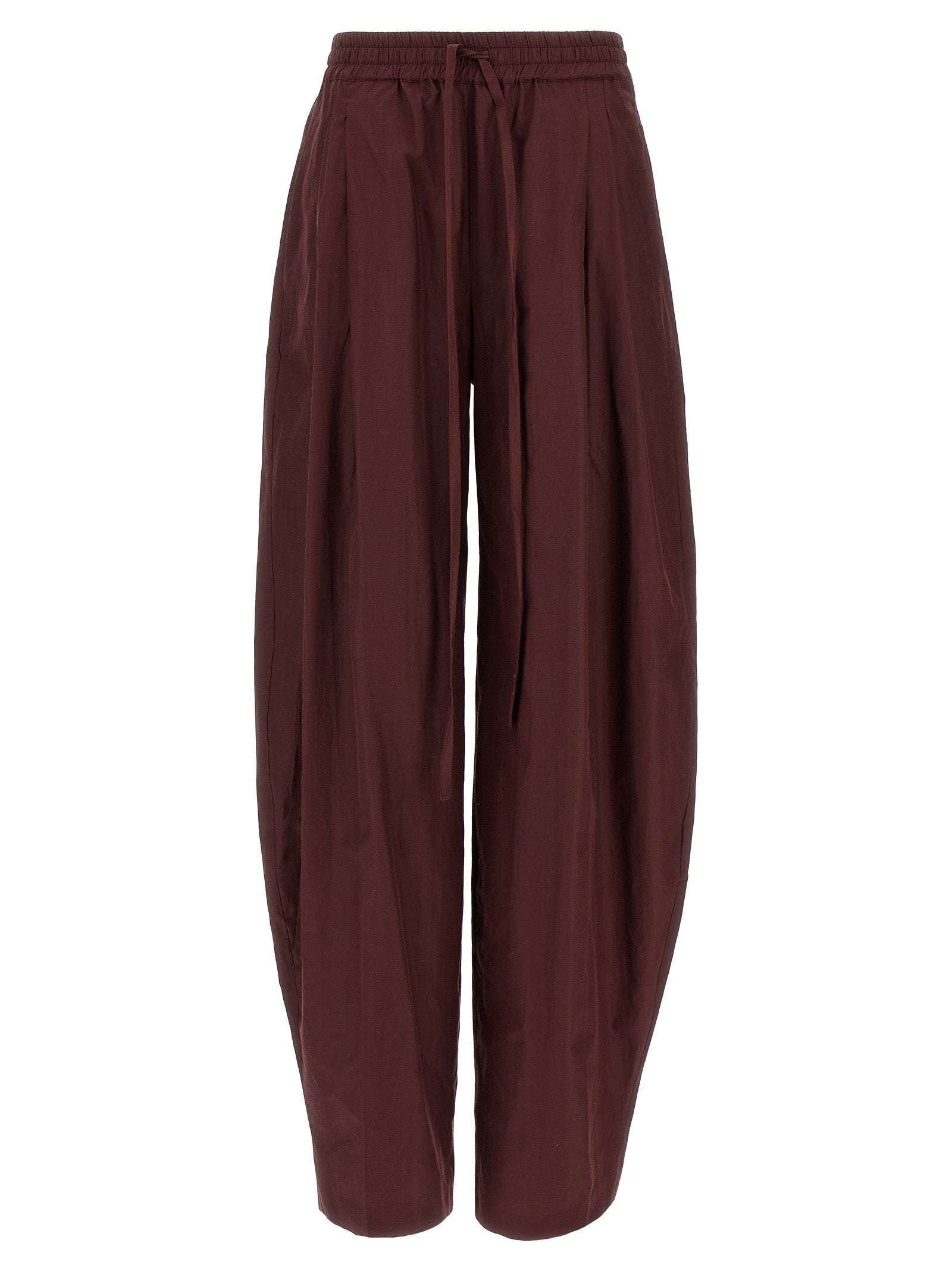 The Andamane Bordeauxfarbene Polyester-Hose im Casual-Look