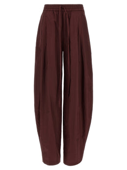 The Andamane Bordeauxfarbene Polyester-Hose im Casual-Look