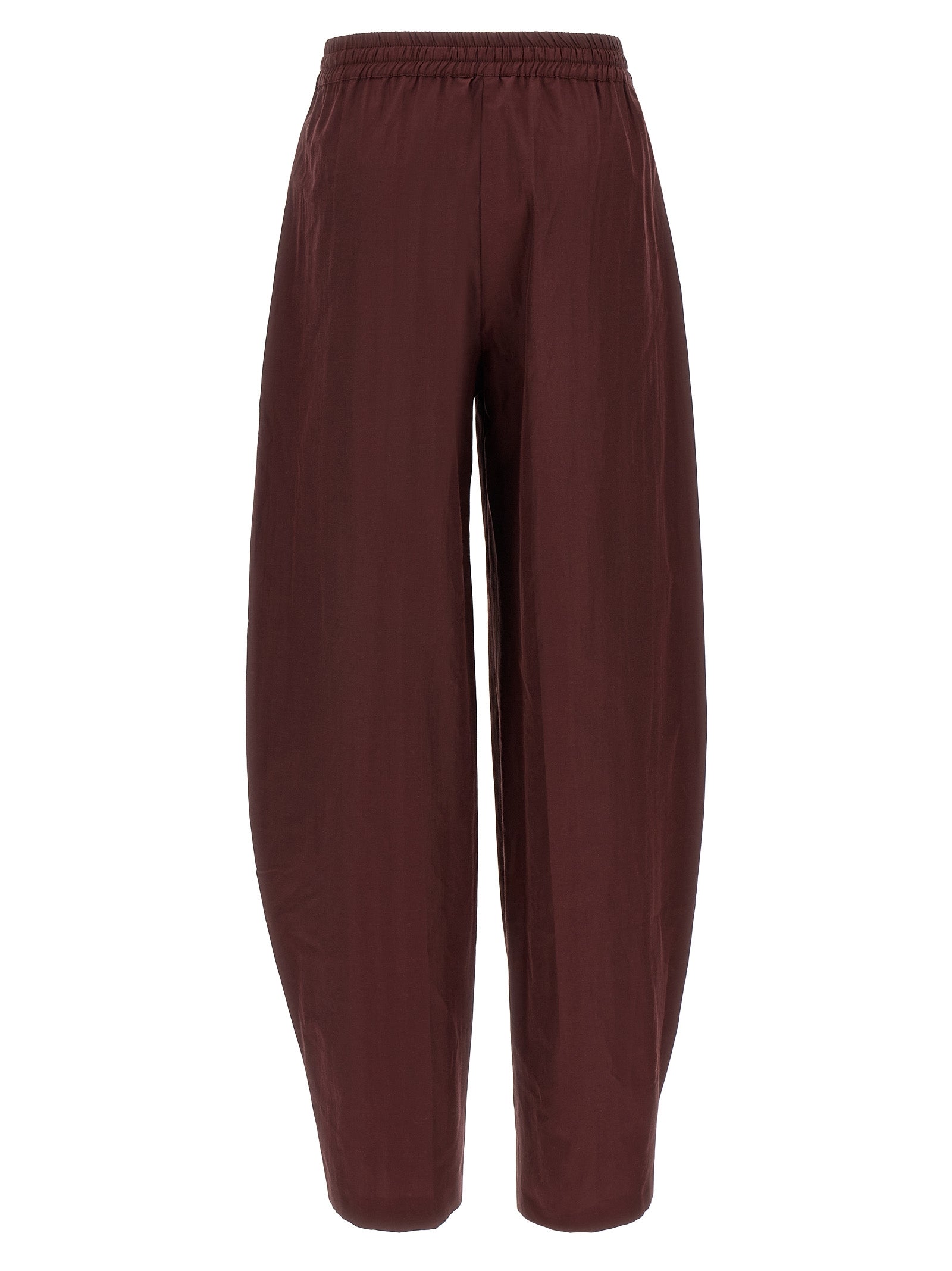 The Andamane Bordeauxfarbene Polyester-Hose im Casual-Look