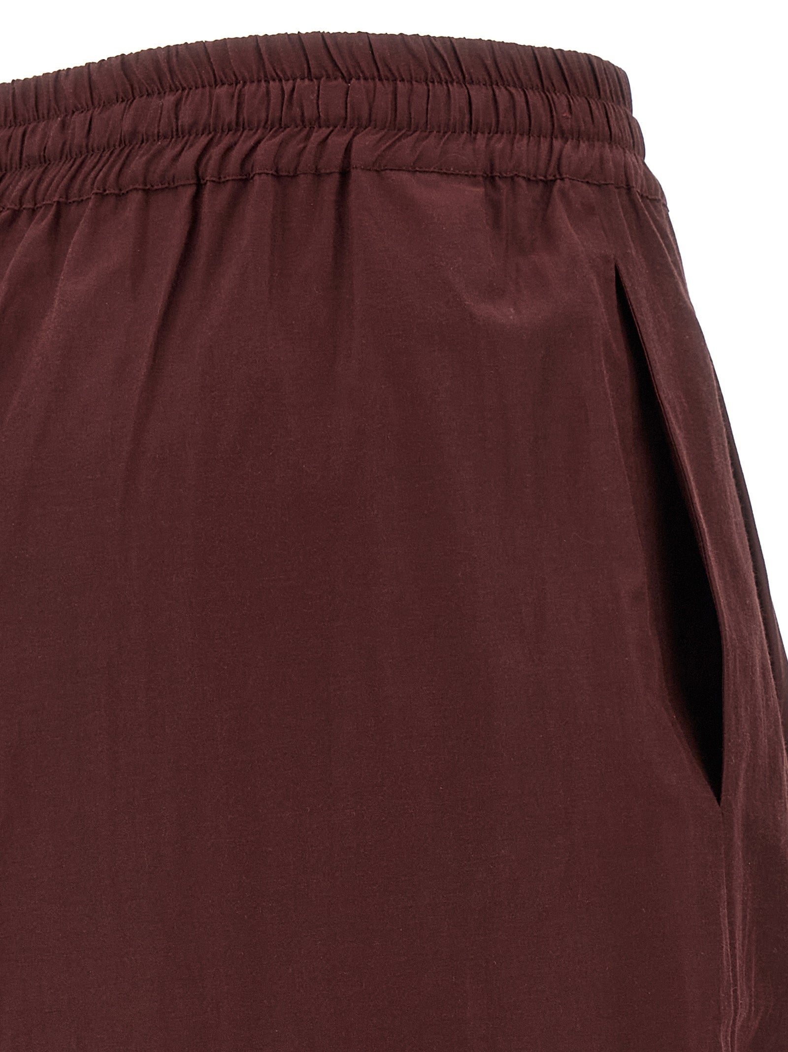 The Andamane Bordeauxfarbene Polyester-Hose im Casual-Look