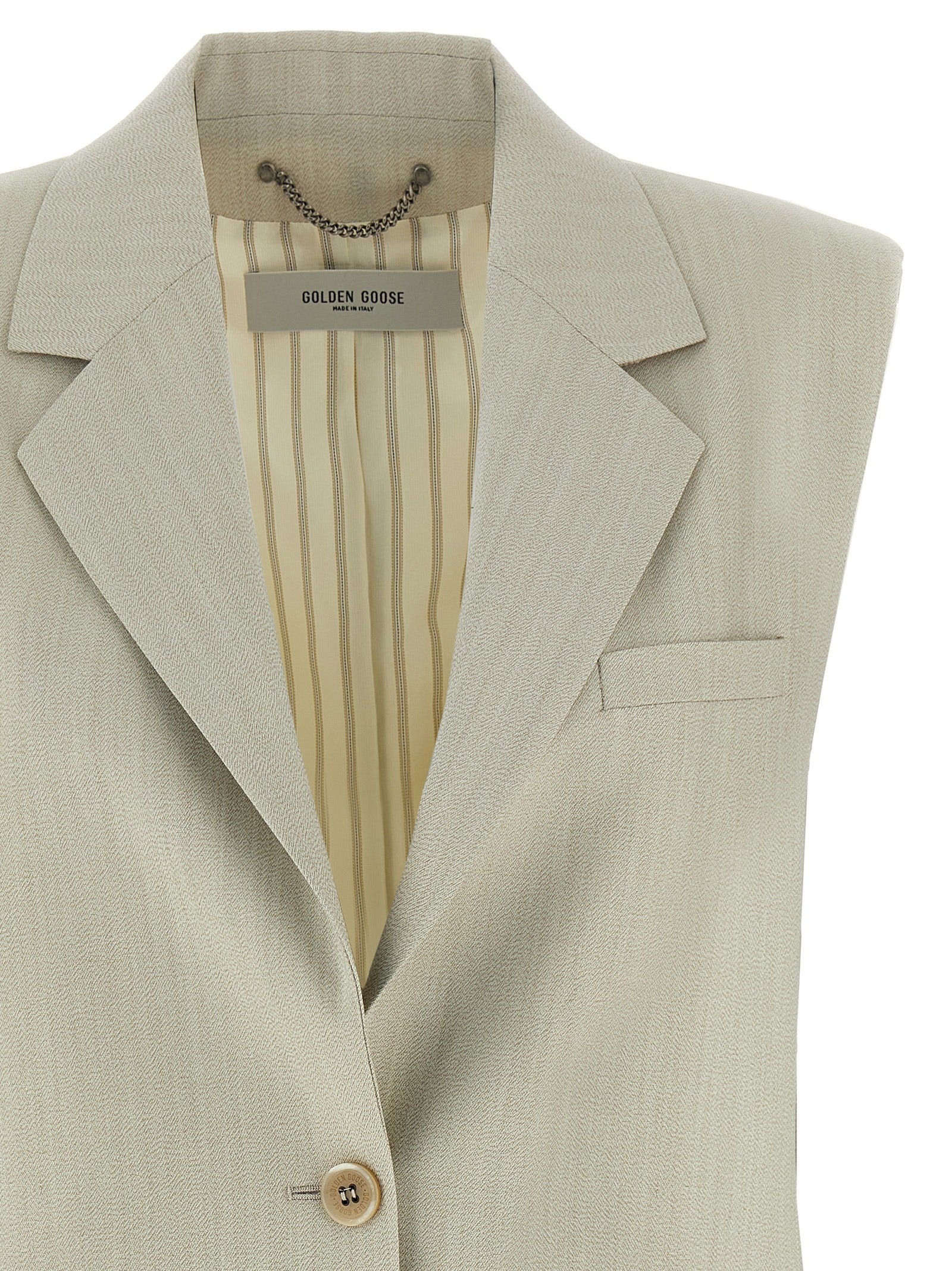 Golden Goose Beige Virgin Wool Weste